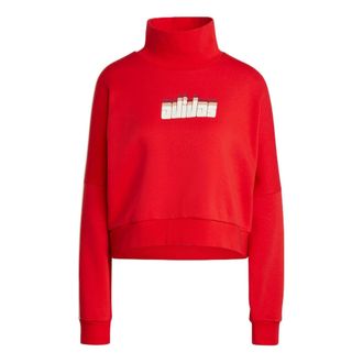 adidas (WMNS) adidas Ski Chic Sweatshirt Asia Sizing Red IA3931