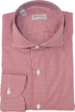 Sartorio Micro Gingham Cotton Dress Shirt