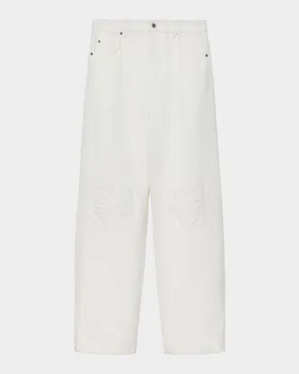 Loewe Men & apos;s Anagram-Embroidered Jeans
