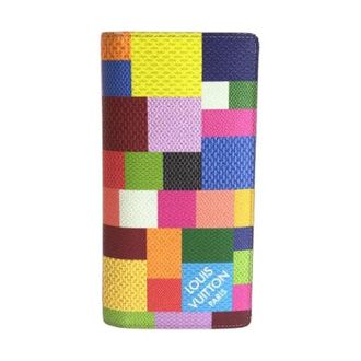 Louis Vuitton Pre-owned Wallets, male, Multicolor, Size: ONE SIZE Pre-owned Portefeuille Brazza NM Damier Graphite 3D Long Wallet