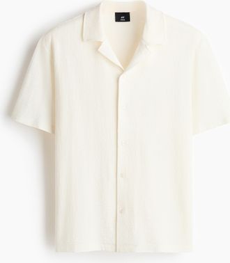 H&M Freizeithemd in Regular Fit - White