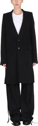 Ann Demeulemeester Wool-Viscose Blend Trench Coat - Black