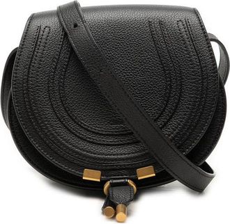 Chlo&eacute; Pre-owned Chloe Small Grained Leather Marcie Saddle Crossbody Ladies Z3I71ALYVZ5PXY7A