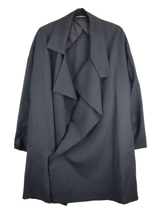 Yohji Yamamoto drape-neck coat - Black