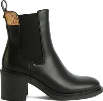 Alviero Martini 1A Classe block-heel panelled boots - Black