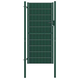vidaXL Puerta De Aproximadamente 100x204 Cm De Pvc Y Acero Verde - 304373