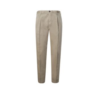 Incotex Chinos, male, Beige, Size: 2XL Pleated Trousers