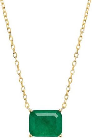 The M Jewelers NY The Green Solitaire Pendant Necklace in Gold at Nordstrom