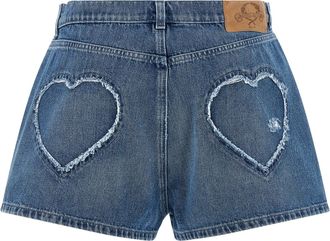Moschino Womens Blue Cotton Bermuda Shorts