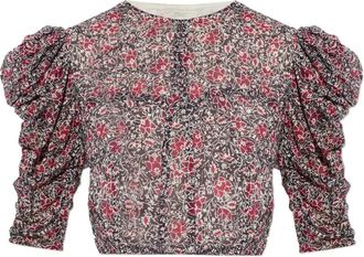 Isabel Marant Silva blouse met bloemenprint - Rood