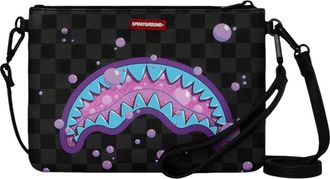 Sprayground Purple Slime Shark Crossover Clutch Bag Black G6040-64