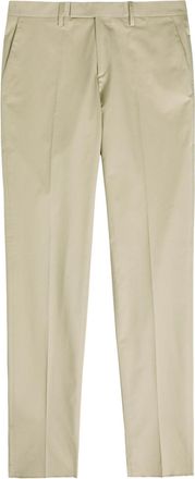 Lardini Tapered-leg Stretch-cotton Trousers - Beige - 52 (W36 / XL)
