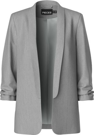 Pieces Pieces Womens Pcbosella 3/4 Blazer Noos Blazer, Light Grey Mix, XS
