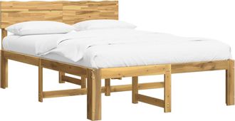 vidaXL Cama Doble Con Cabecero Rostock Blanco 120 X 190 Cm Vidaxl