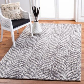 Safavieh Restoration Vintage Hand Made Area rug, Grey / Ivory Traditional Style Non-Shedding