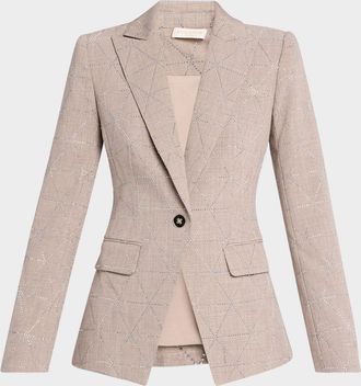 Ramy Brook Kensington Embellished Single-Breasted Blazer