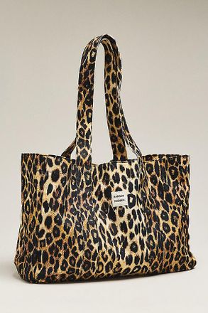 Damson Madder Leopard Print Canvas Tote
