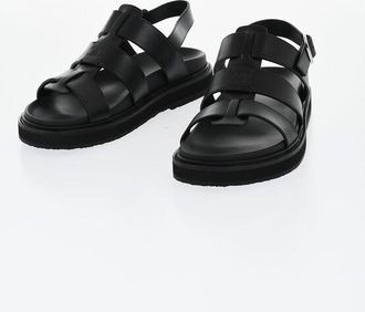 Celine Leather Sandals TRIOMPHE with Chunky Sole size 41