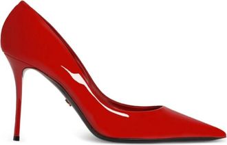 Dolce & Gabbana Lakleren Pumps - Dames - Pumps - Rood - 37 1/2 EU - Nylon - Schoenen