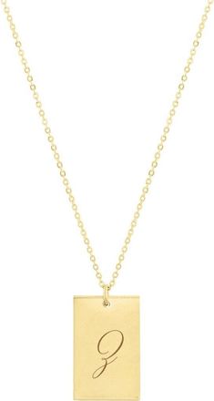 Set & Stones Stella Initial Pendant Necklace in Gold/z at Nordstrom