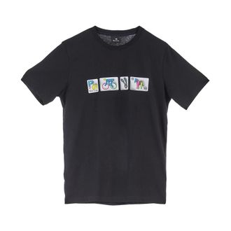 Paul Smith T-Shirt Badge 3D - male - PS By Paul Smith - T-Shirts - Black - XL - Tops