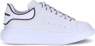 Alexander McQueen Alexander McQueen, Sneakers, male, White, Size: 10 1/2 US Logo Platform Sneakers with Leather Sole