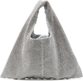 Twentyfourhaitch Borsa tote Parks con cristalli - Argento