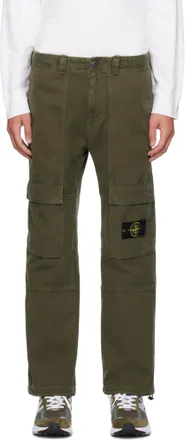 Stone Island Slim-fit Trousers, male, Black, Size: W30 Cargo