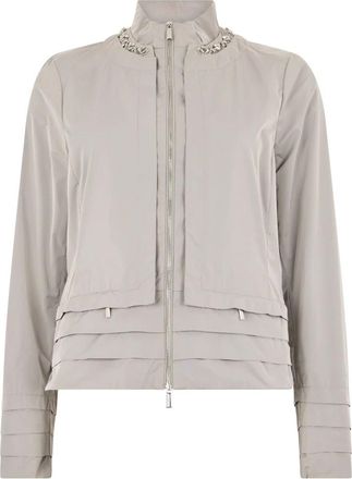Moorer Giacca con rouches - - Jackets - Donna - Grigio - S