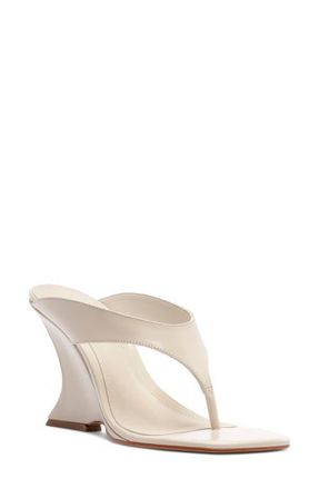 Schutz Maya Wedge Sandal in Sugar White at Nordstrom, Size 10.5