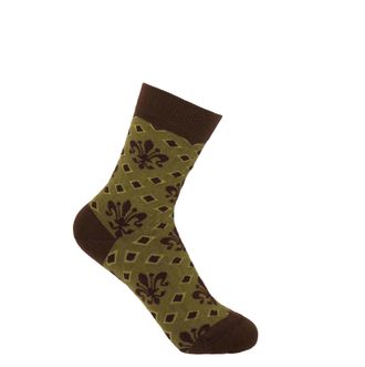 Peper Harow Fleur De Lis Womens Socks - Green