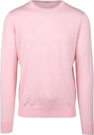 People of Shibuya Round-neck Knitwear, male, Pink, Size: L Maglioncino Girocollo