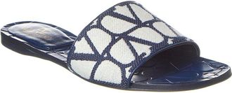 Valentino Toile Iconographe Canvas & Leather Sandal