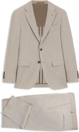 BOSS Two-piece slim-fit suit in wool and silk
