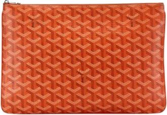 Goyard Pre-owned Clutches, female, Orange, Size: ONE SIZE Pre-owned Senat MM