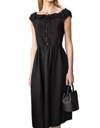 Emerson Fry Roussillon Dress In Jet Black