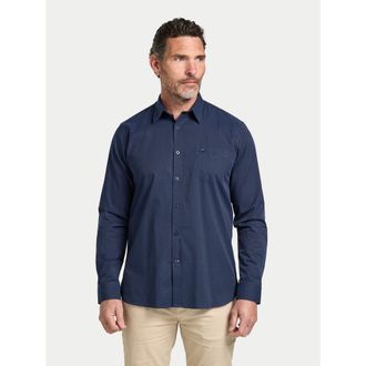 Raging Bull Long Sleeve Dash Dobby Cotton Shirt in Navy at Nordstrom, Size Xxx-Large