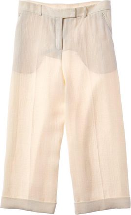 Akris Florella Linen & Wool-Blend Pant