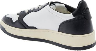 Autry Mens Sneakers Medalist Low-Top Black Leather Cow Trainers