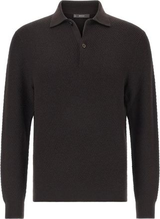 Boggi Milano Heren, Truien, Bruin, Maat: XL Wol