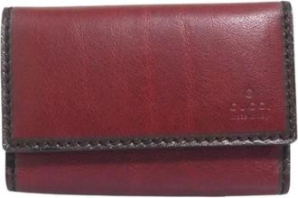 Gucci Pre-owned Keycase - unisex - Vintage Accessoires - Rood - ONE Size - Leer - Vintage