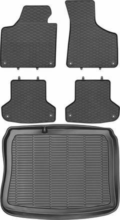 OEM Juego De Alfombrillas De Goma Para Coche Y Maletero Para Audi A3 Ii 8p Sportback (2003-2013)