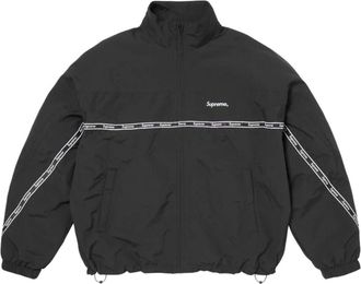 SUPREME SS26 Logo Taping Track Jacket Black SUP-SS26-263-BLK