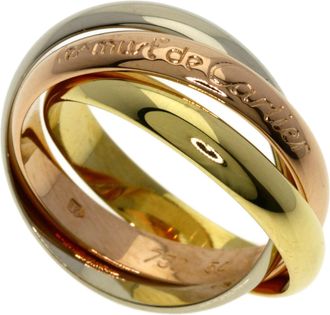 Cartier Trinity Yellow Gold (18K) Pink Gold (18K) White Gold (18K) Band Ring (Pre-Owned)