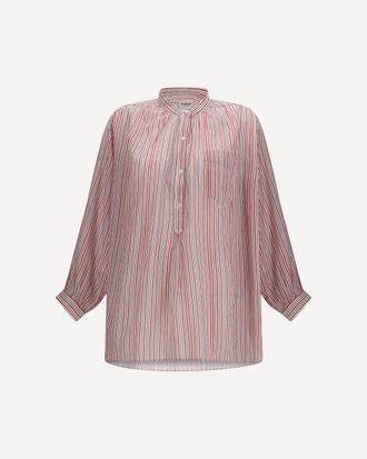 Isabel Marant Camicia Sapha in voile di cotone a righe Woman 36