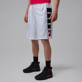 Nike Jordan Mens Jordan Brooklyn Cat Scratch Shorts in White | HV0560-100