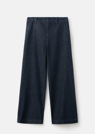 Mango Pantaloni denim wide leg blu - Donna - 36 - MANGO