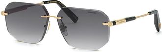 Chopard SCHG80 0300 Mens Sunglasses Gold Size 60