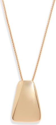 Open Edit Box Chain Pendant Necklace in Gold at Nordstrom