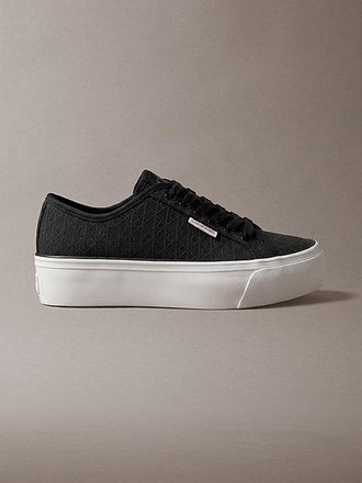 Calvin Klein Jacquard Logo Platform Trainers